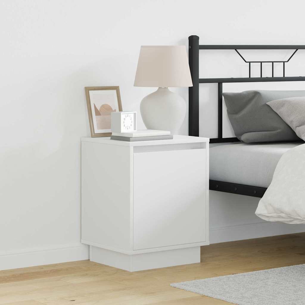 Noćni ormar 2 pcs Bijelo 39 x 34,5 x 50 cm Konstruirano drvo