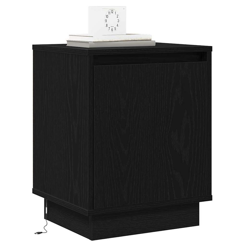 Noćni ormar Crni hrast 39 x 34,5 x 50 cm Konstruirano drvo