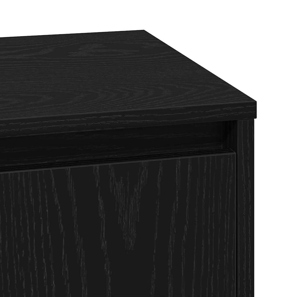 Noćni ormar 2 pcs Crni hrast 39 x 34,5 x 50 cm