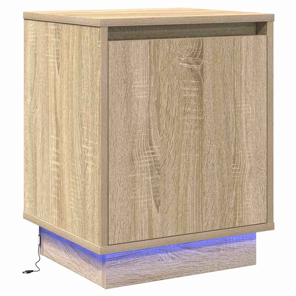 Noćni ormar 2 pcs Sonoma hrast 39 x 34,5 x 50 cm