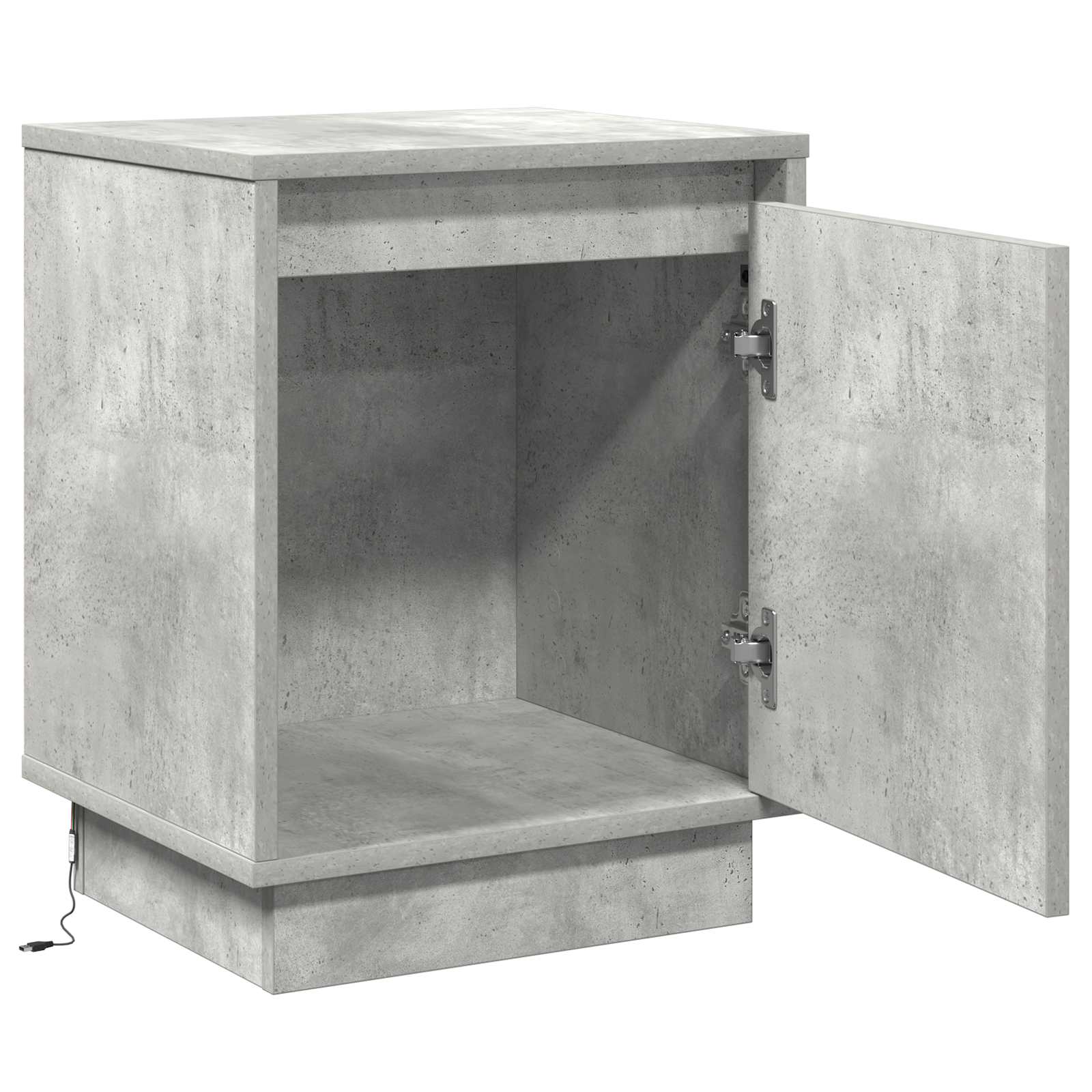 Noćni ormar Betonski sivi 39 x 34,5 x 50 cm Konstruirano drvo