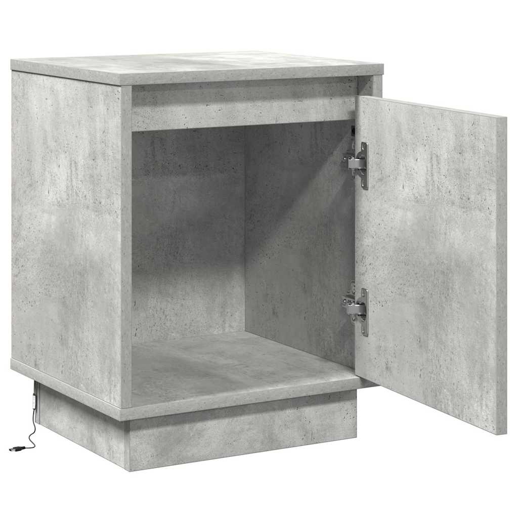 Noćni ormar 2 pcs Betonski sivi 39 x 34,5 x 50 cm
