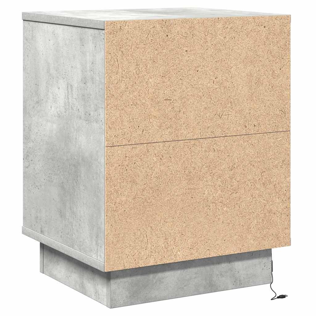 Noćni ormar 2 pcs Betonski sivi 39 x 34,5 x 50 cm