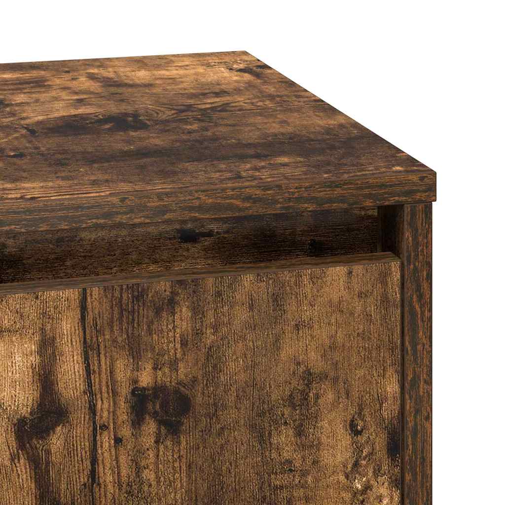 Noćni ormar s 2 pcs Dimljeni hrast 39 x 34.5 x 50 cm