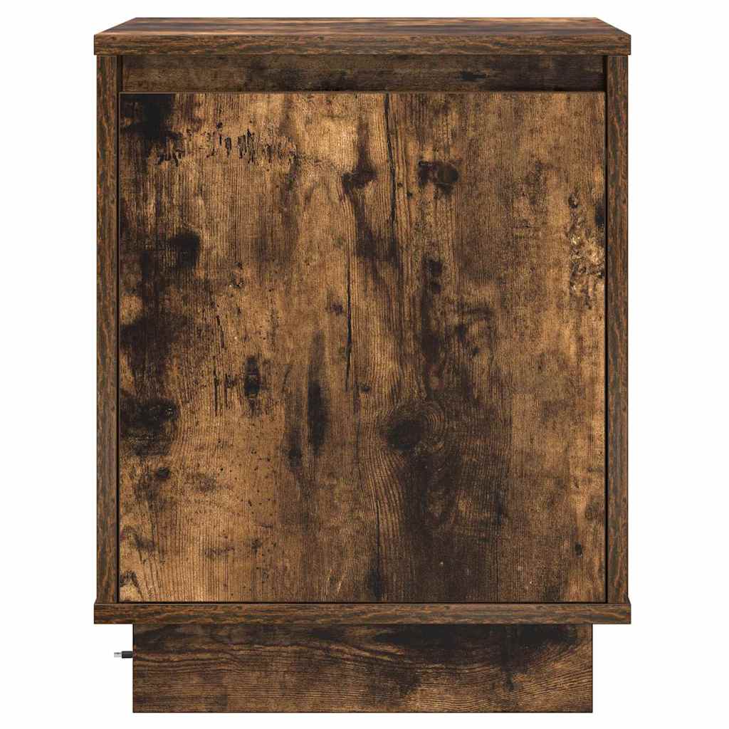 Noćni ormar s 2 pcs Dimljeni hrast 39 x 34.5 x 50 cm