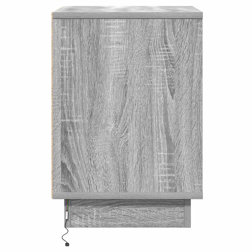Noćni ormar 2 pcs Siva 39 x 34,5 x 50 cm Konstruirano drvo