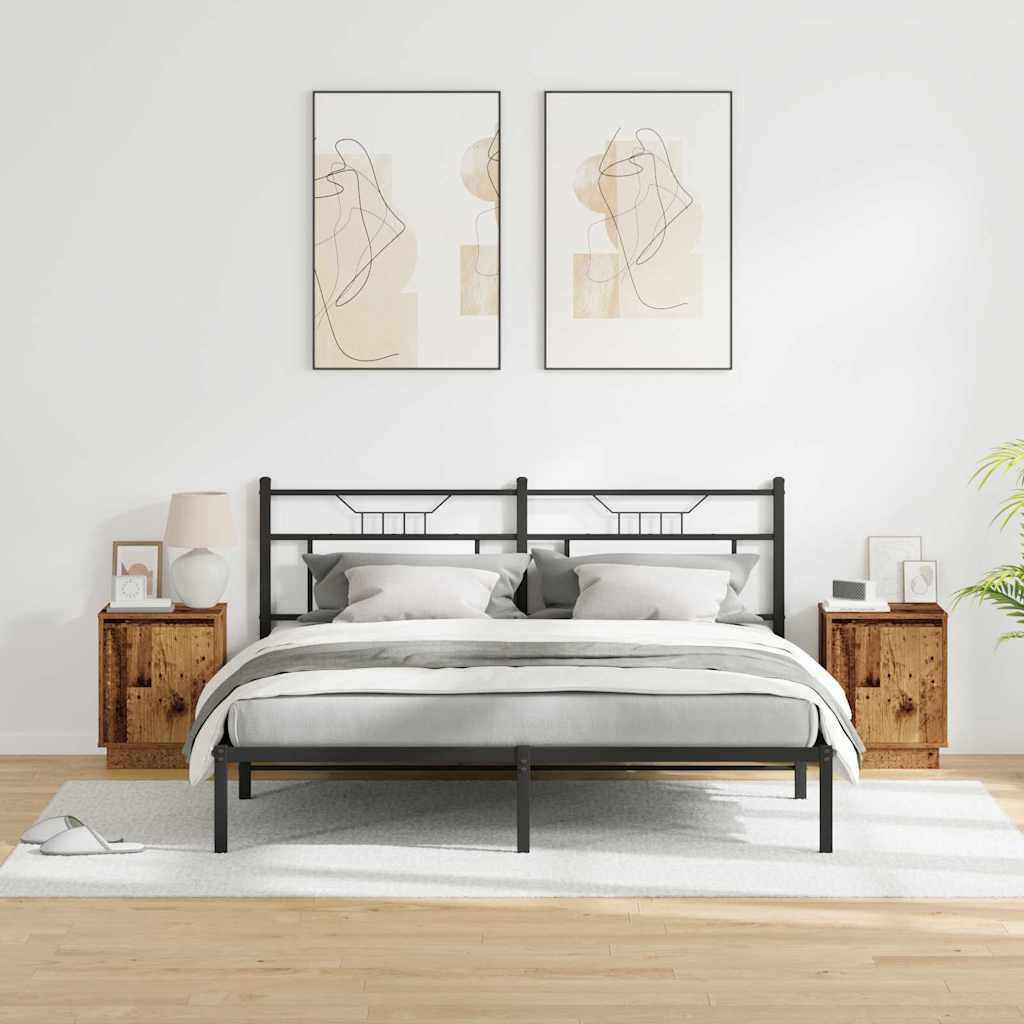 Noćni ormar 2 pcs Staro drvo 39 x 34,5 x 50 cm