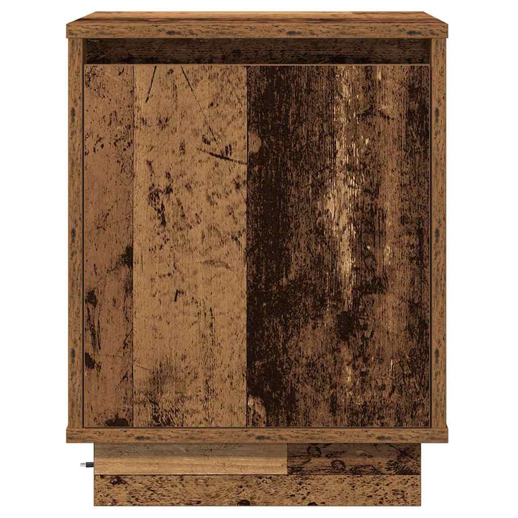 Noćni ormar 2 pcs Staro drvo 39 x 34,5 x 50 cm