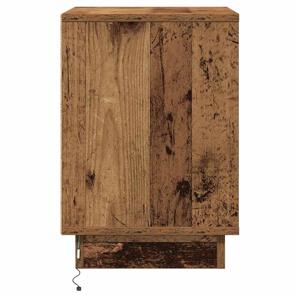 Noćni ormar 2 pcs Staro drvo 39 x 34,5 x 50 cm