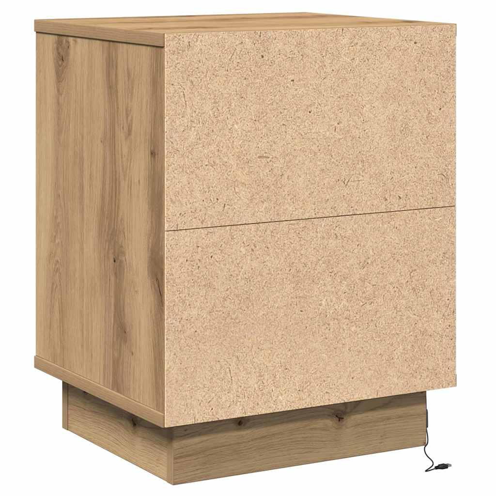 Noćni ormar 2 pcs Umjetnički hrast 39 x 34,5 x 50 cm