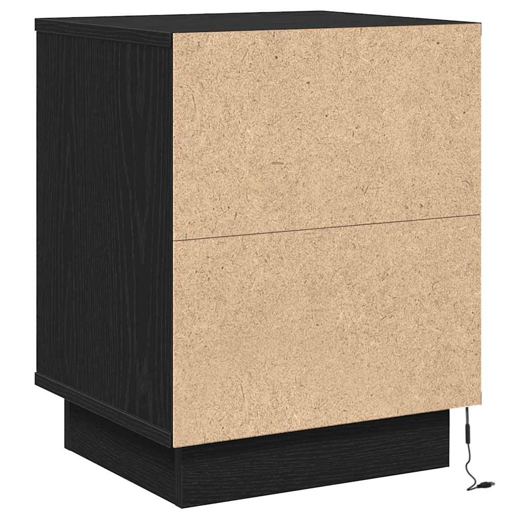 Noćni ormar Crni hrast 39 x 34,5 x 50 cm Konstruirano drvo