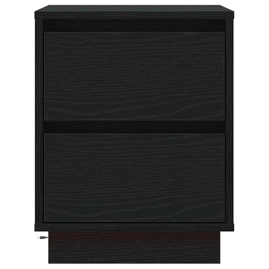 Noćni ormar Crni hrast 39 x 34,5 x 50 cm Konstruirano drvo