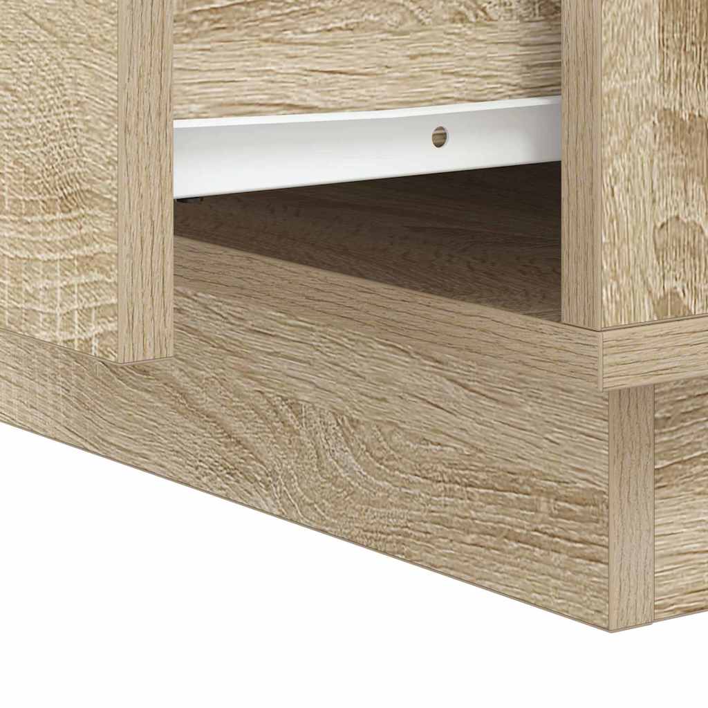 Noćni ormar s ladicama 2 pcs Sonoma hrast 39 x 34,5 x 50 cm