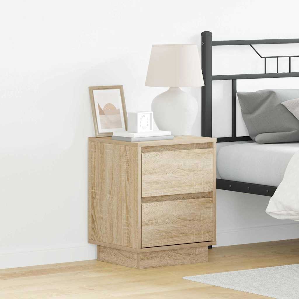 Noćni ormar s ladicama 2 pcs Sonoma hrast 39 x 34,5 x 50 cm