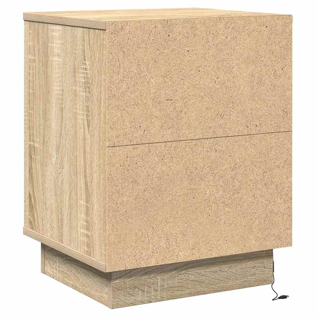 Noćni ormar s ladicama 2 pcs Sonoma hrast 39 x 34,5 x 50 cm