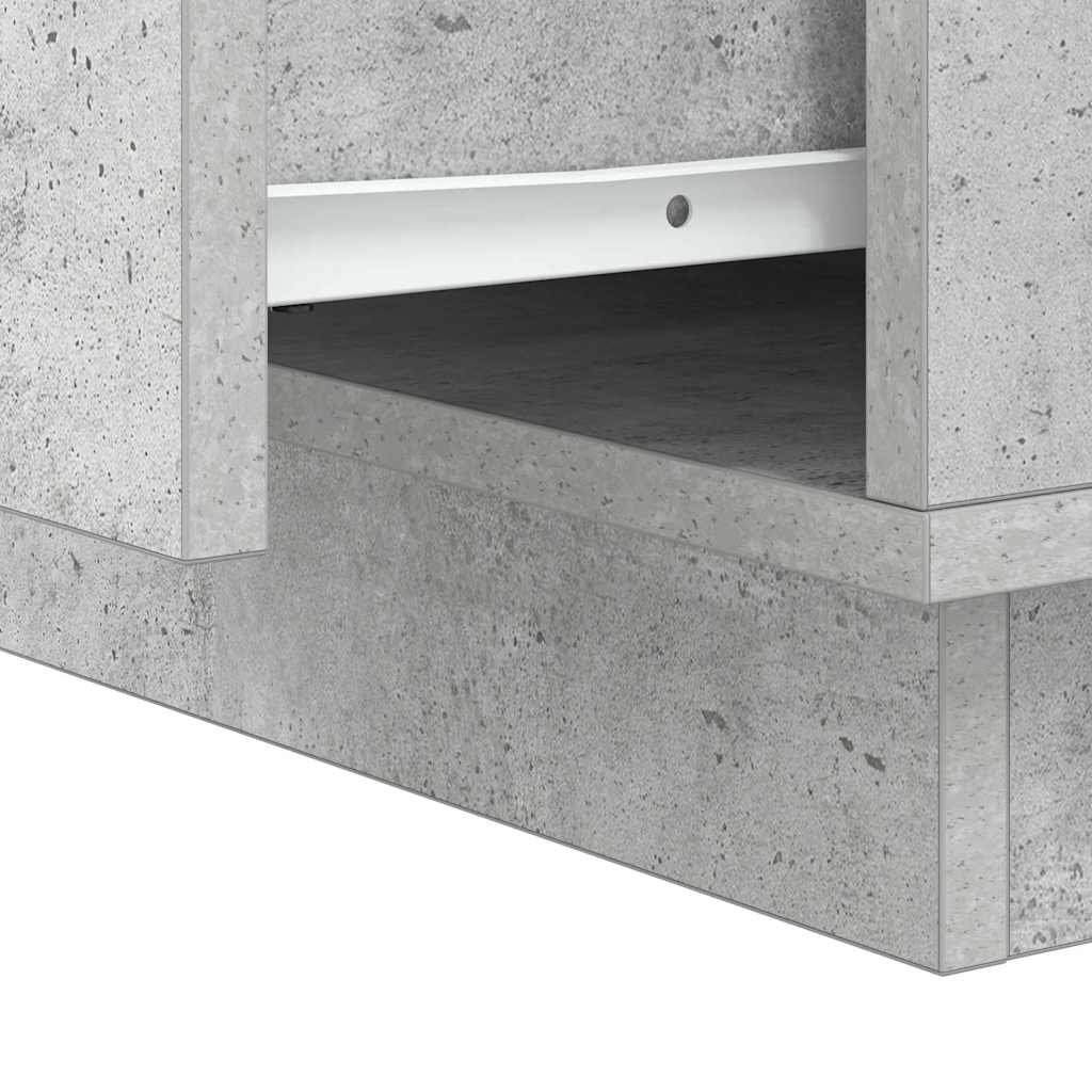 Noćni ormar Betonski sivi 39 x 34,5 x 50 cm Konstruirano drvo