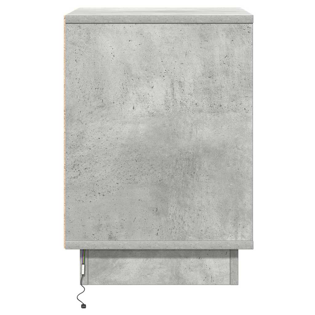 Noćni ormar Betonski sivi 39 x 34,5 x 50 cm Konstruirano drvo