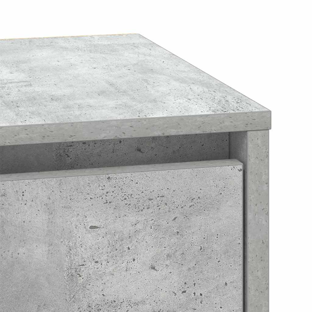 Noćni ormar s ladicama 2 pcs Betonski sivi 39 x 34,5 x 50 cm