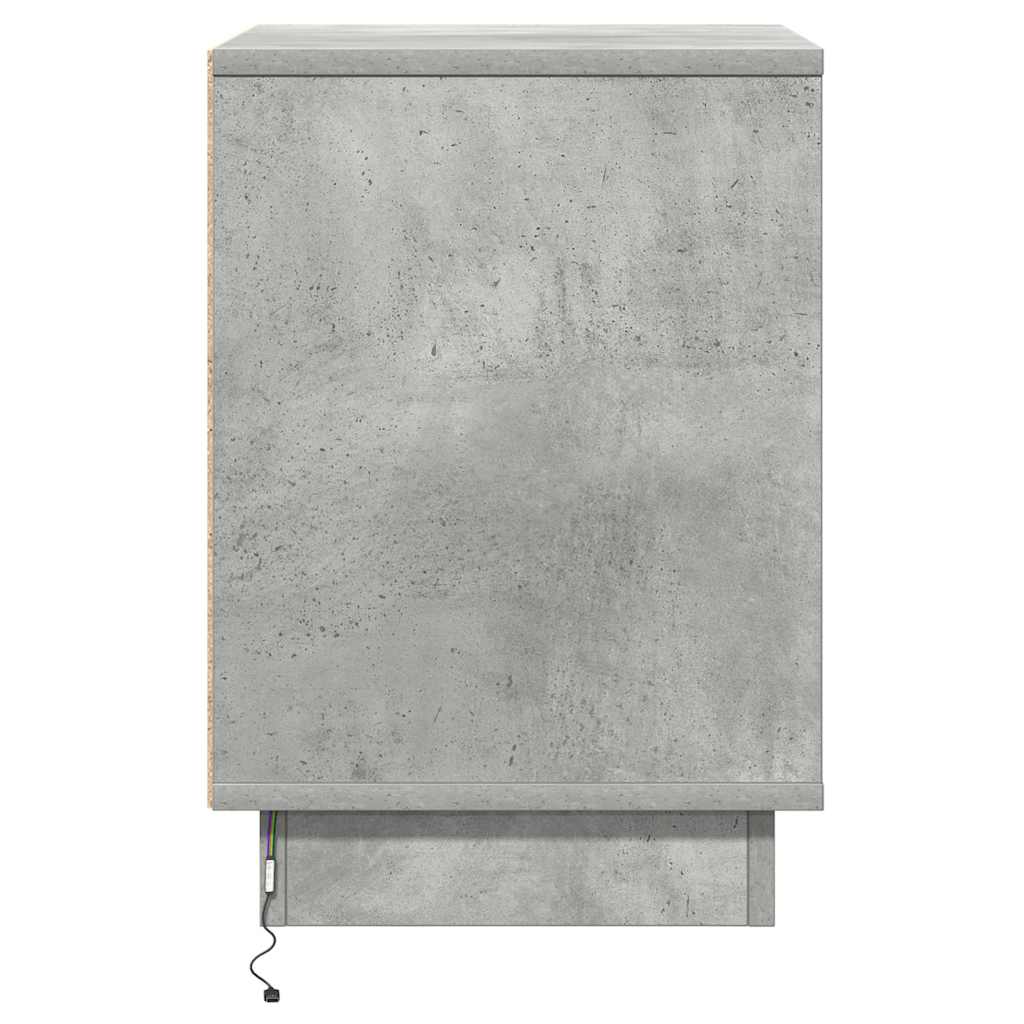 Noćni ormar s ladicama 2 pcs Betonski sivi 39 x 34,5 x 50 cm