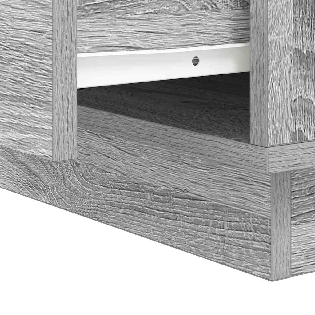 Noćni ormar 2 pcs Siva 39 x 34,5 x 50 cm Konstruirano drvo