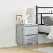 Noćni ormar 2 pcs Siva 39 x 34,5 x 50 cm Konstruirano drvo