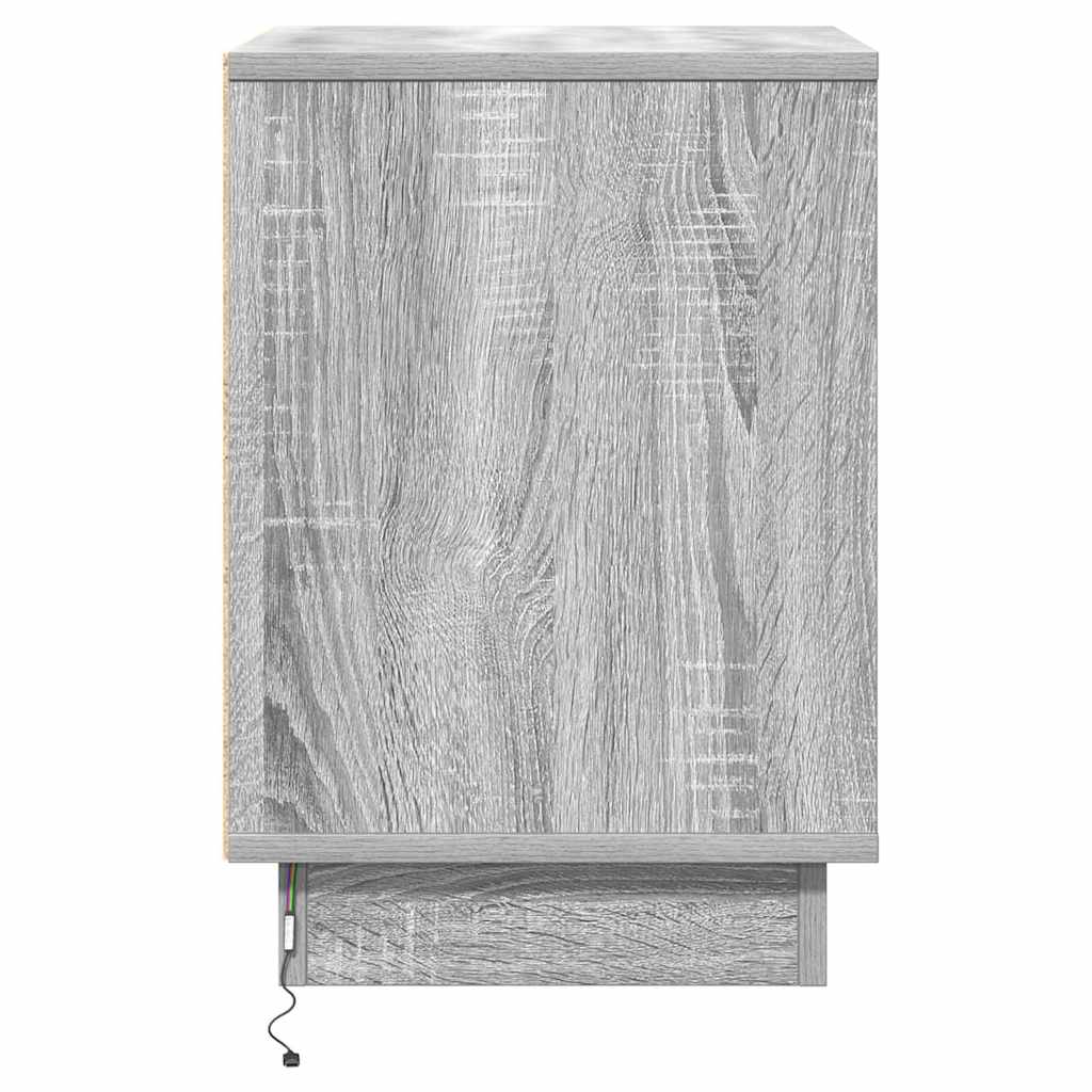 Noćni ormar 2 pcs Siva 39 x 34,5 x 50 cm Konstruirano drvo