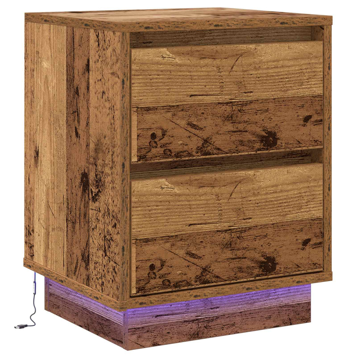 Noćni ormar Staro drvo 39 x 34,5 x 50 cm Konstruirano drvo