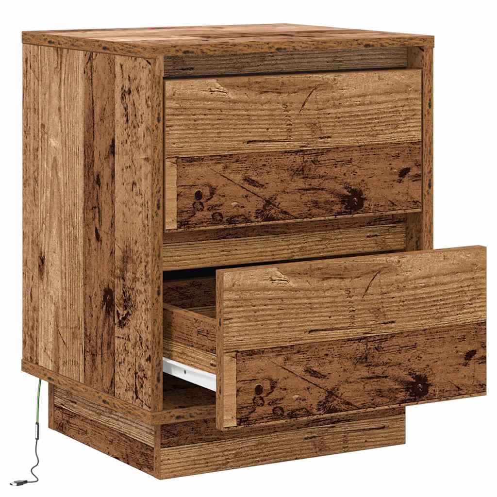 Noćni ormar Staro drvo 39 x 34,5 x 50 cm Konstruirano drvo