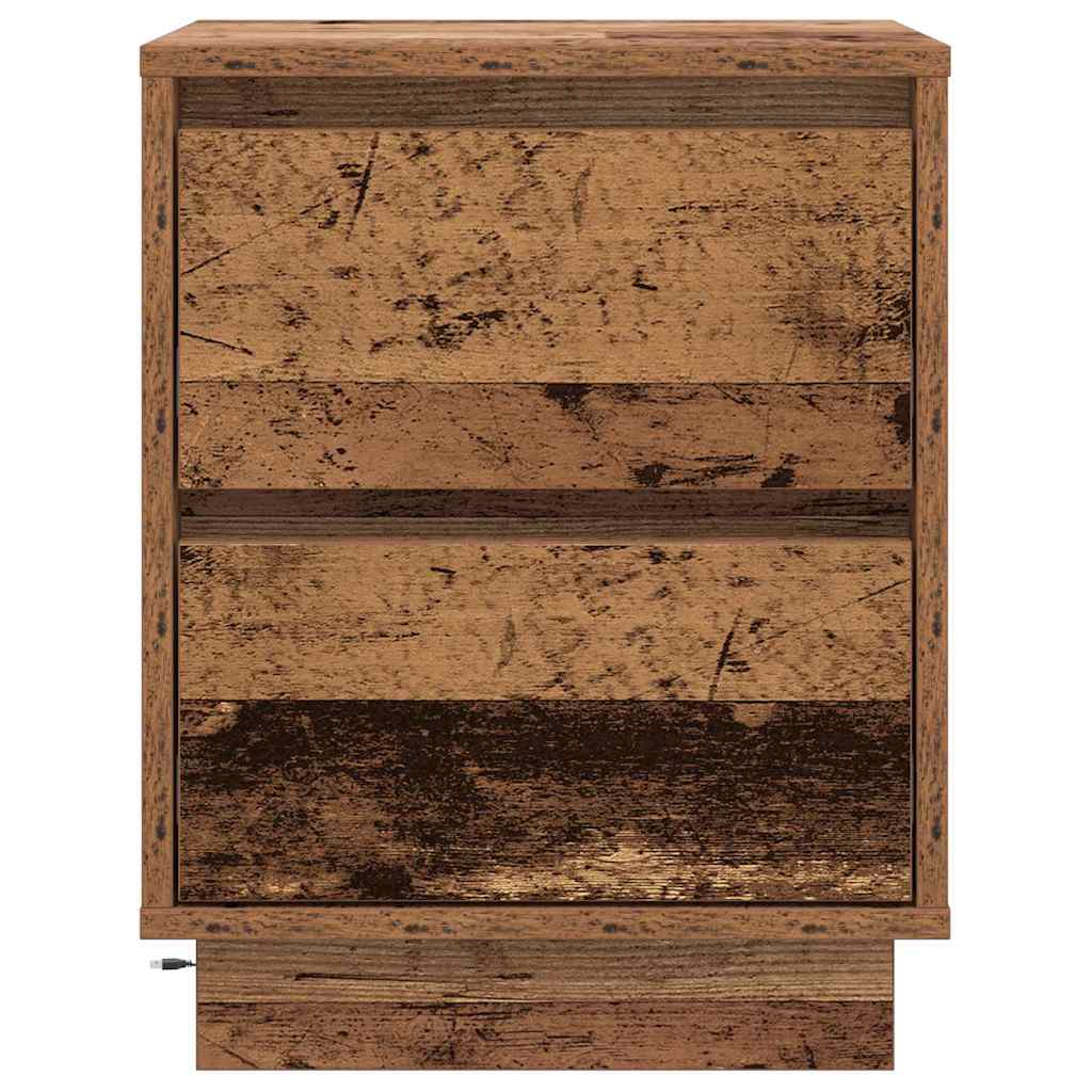 Noćni ormar Staro drvo 39 x 34,5 x 50 cm Konstruirano drvo