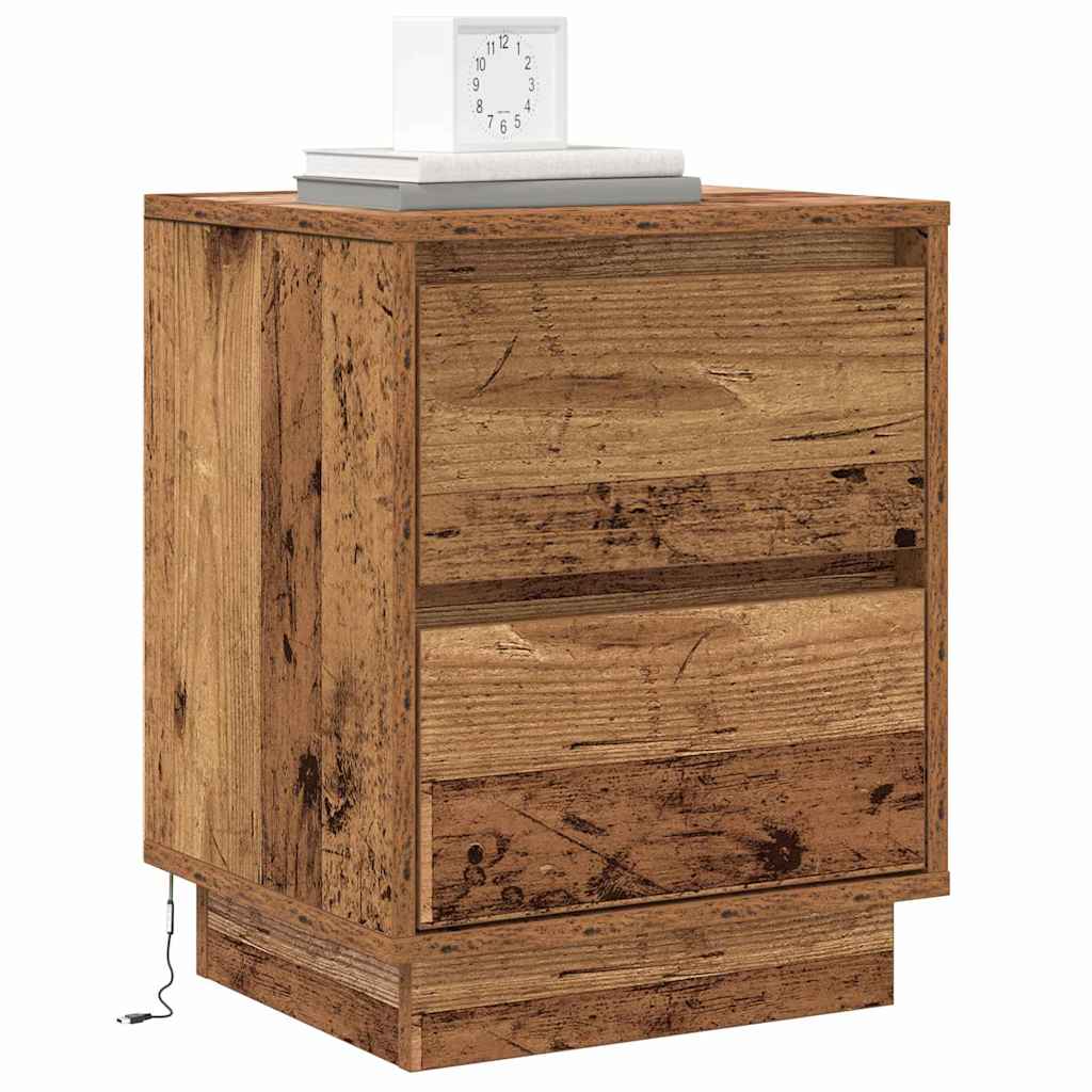 Noćni ormar Staro drvo 39 x 34,5 x 50 cm Konstruirano drvo
