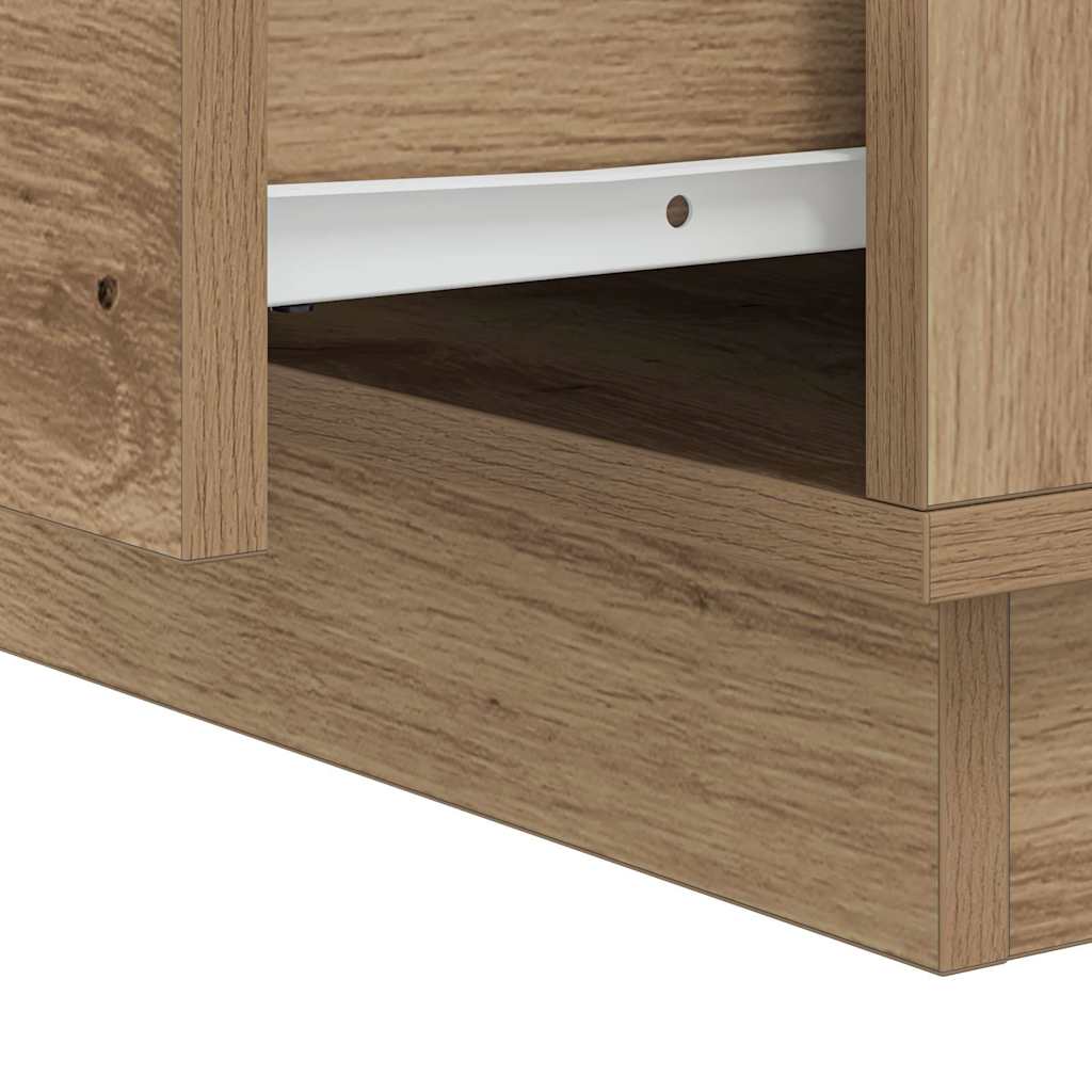Noćni ormar s ladicama 2 pcs Umjetnički hrast 39 x 34,5 x 50 cm