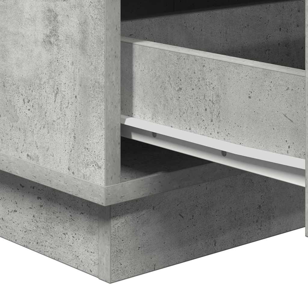 Noćni ormar Betonski sivi 39 x 34,5 x 65 cm Konstruirano drvo