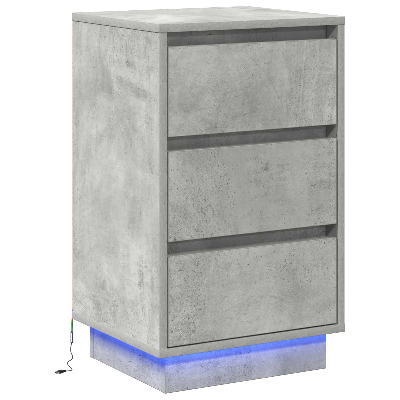 Noćni ormar Betonski sivi 39 x 34,5 x 65 cm Konstruirano drvo