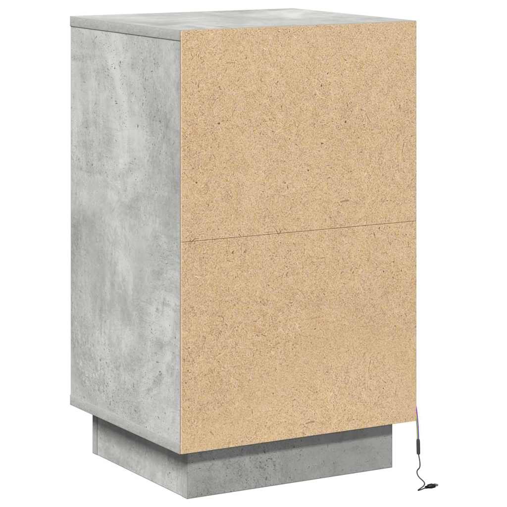 Noćni ormar Betonski sivi 39 x 34,5 x 65 cm Konstruirano drvo