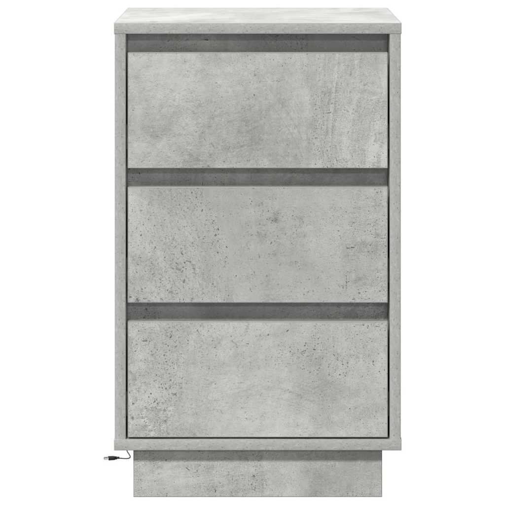 Noćni ormar Betonski sivi 39 x 34,5 x 65 cm Konstruirano drvo