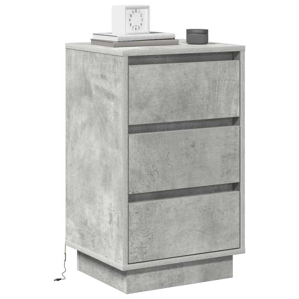 Noćni ormar Betonski sivi 39 x 34,5 x 65 cm Konstruirano drvo