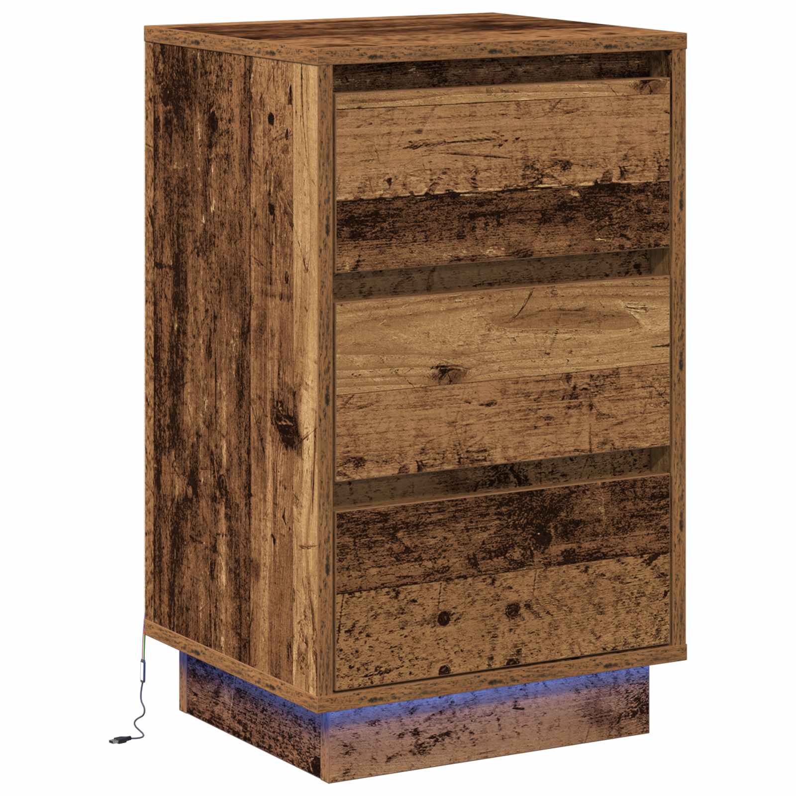 Noćni ormar Staro drvo 39 x 34,5 x 65 cm Konstruirano drvo
