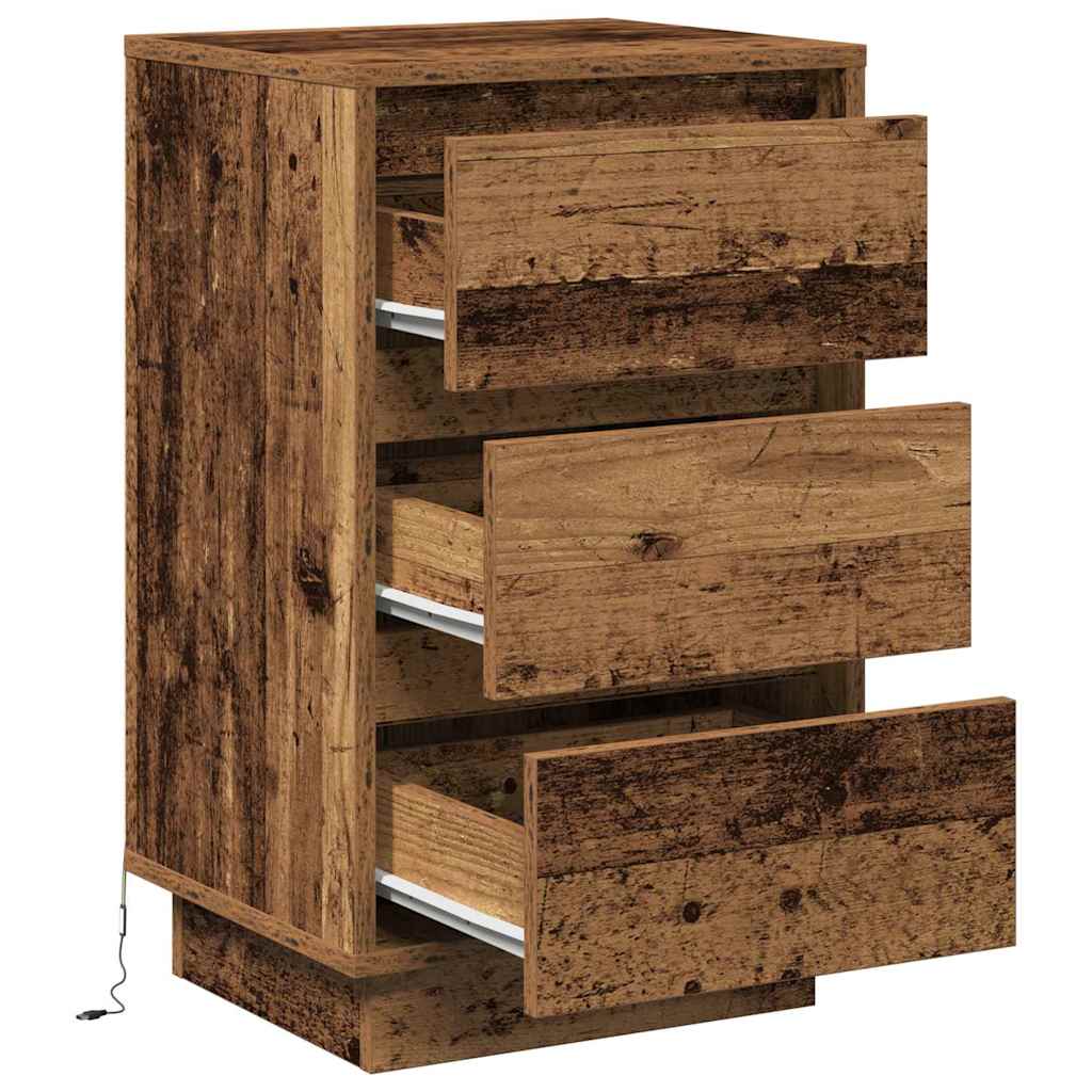 Noćni ormar Staro drvo 39 x 34,5 x 65 cm Konstruirano drvo