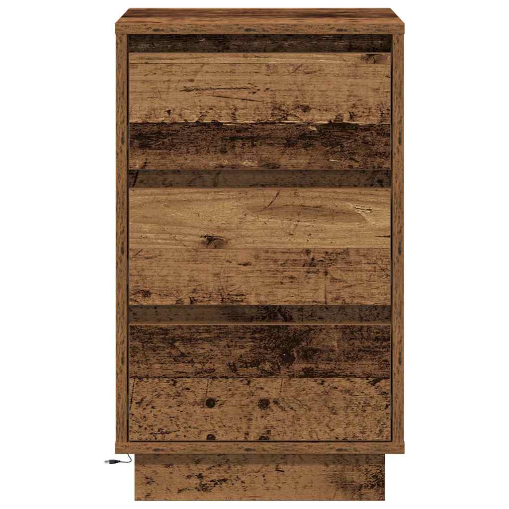 Noćni ormar Staro drvo 39 x 34,5 x 65 cm Konstruirano drvo