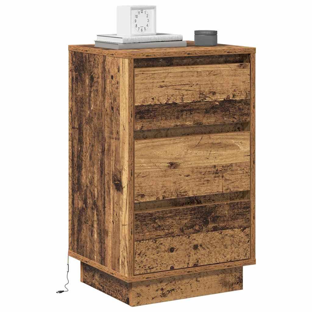Noćni ormar Staro drvo 39 x 34,5 x 65 cm Konstruirano drvo