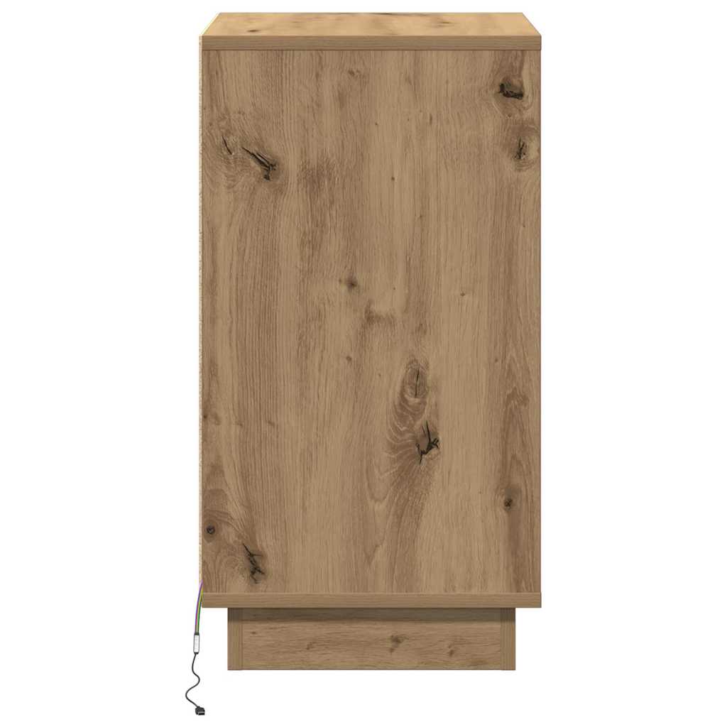Noćni ormar s ladicama Umjetnički hrast 39 x 34,5 x 65 cm