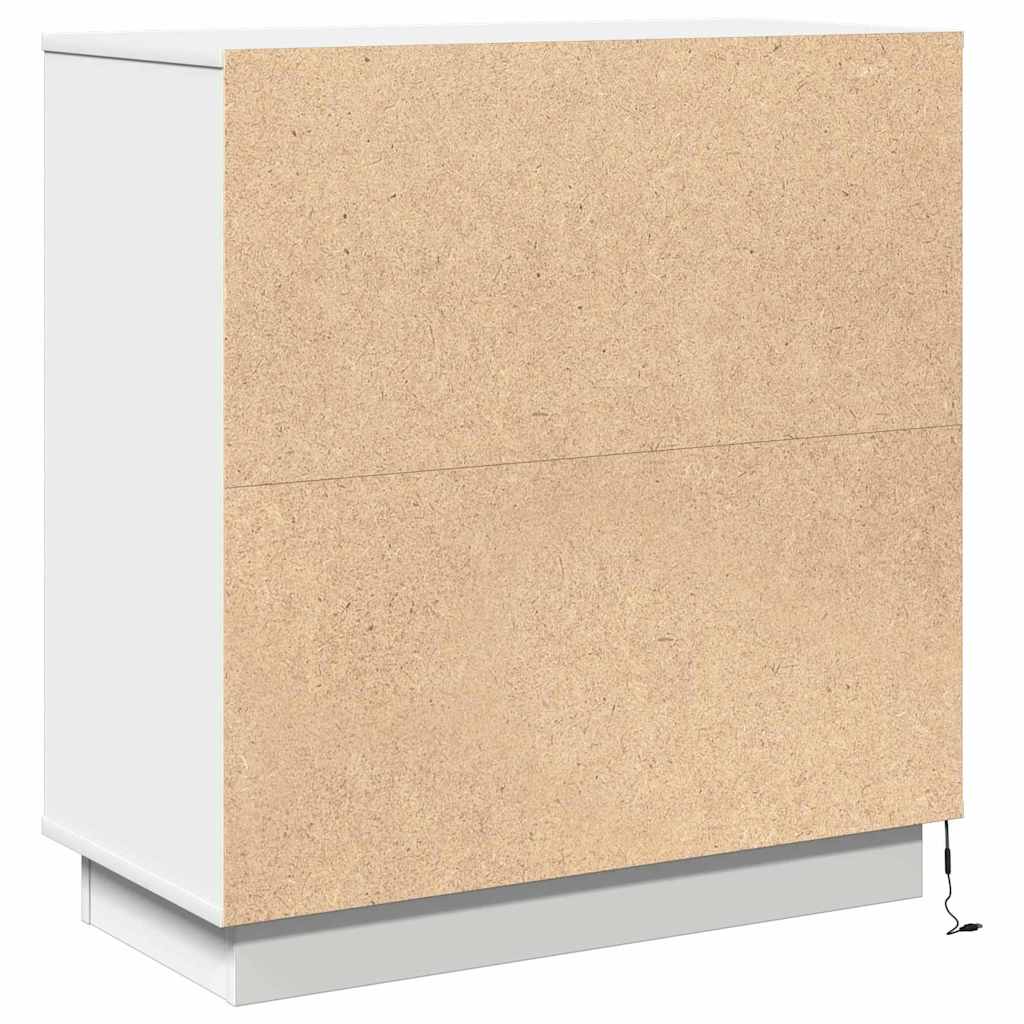 Noćni ormar Bijelo 71 x 34,5 x 75 cm Konstruirano drvo