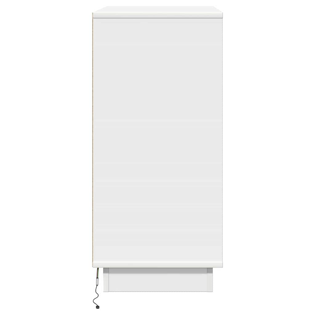 Noćni ormar Bijelo 71 x 34,5 x 75 cm Konstruirano drvo