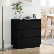 Noćni ormar Crni hrast 71 x 34,5 x 75 cm Konstruirano drvo