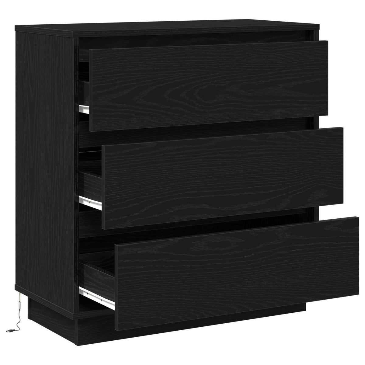 Noćni ormar Crni hrast 71 x 34,5 x 75 cm Konstruirano drvo