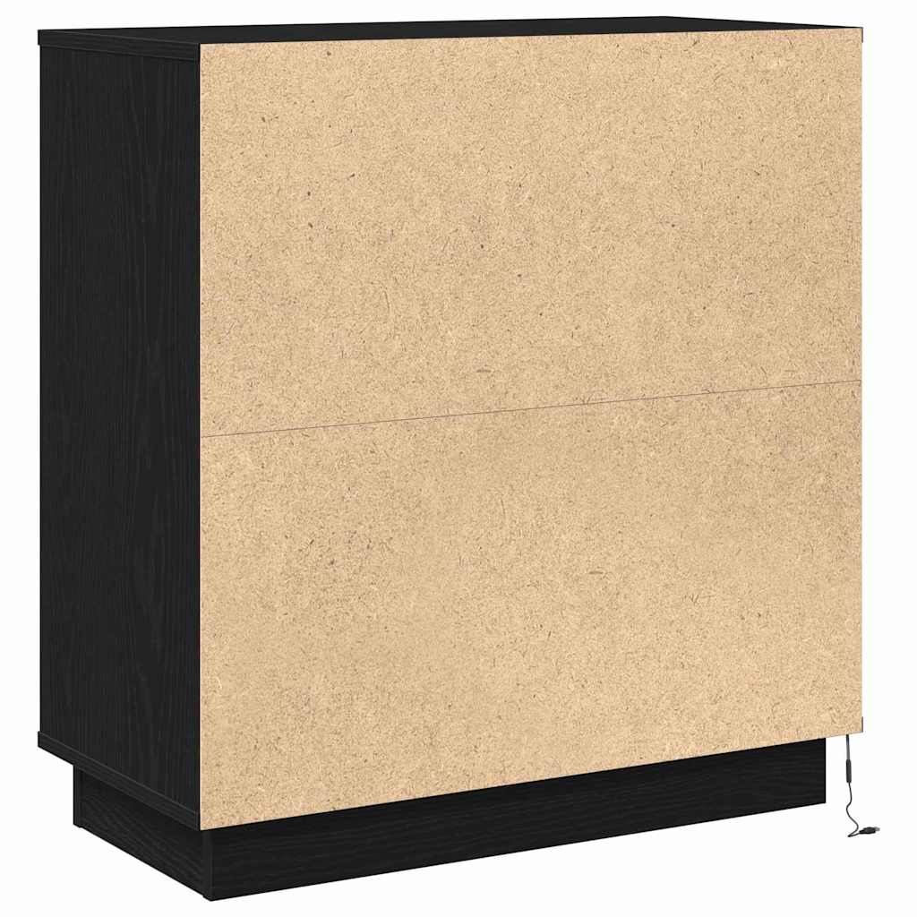 Noćni ormar Crni hrast 71 x 34,5 x 75 cm Konstruirano drvo
