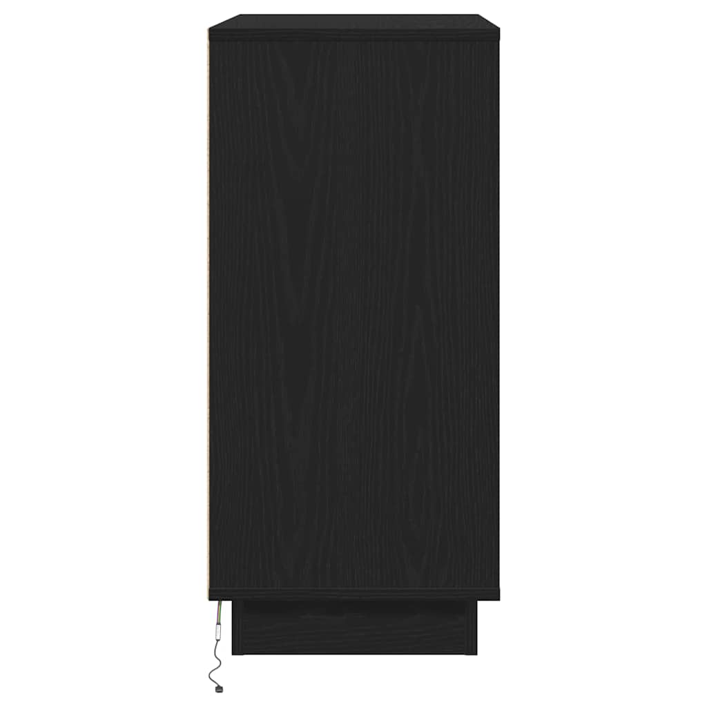 Noćni ormar Crni hrast 71 x 34,5 x 75 cm Konstruirano drvo