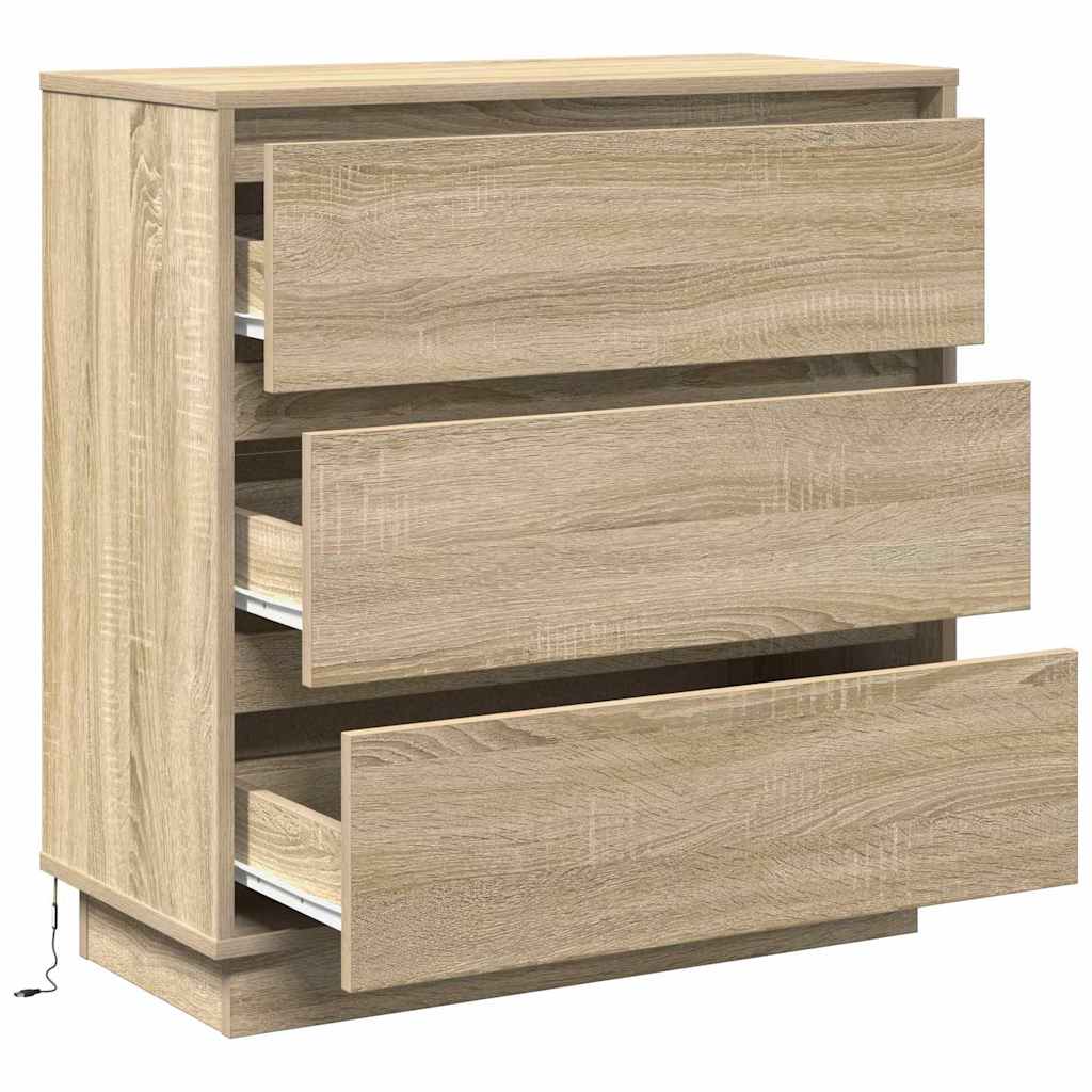 Noćni ormar Sonoma hrast 71 x 34,5 x 75 cm Konstruirano drvo