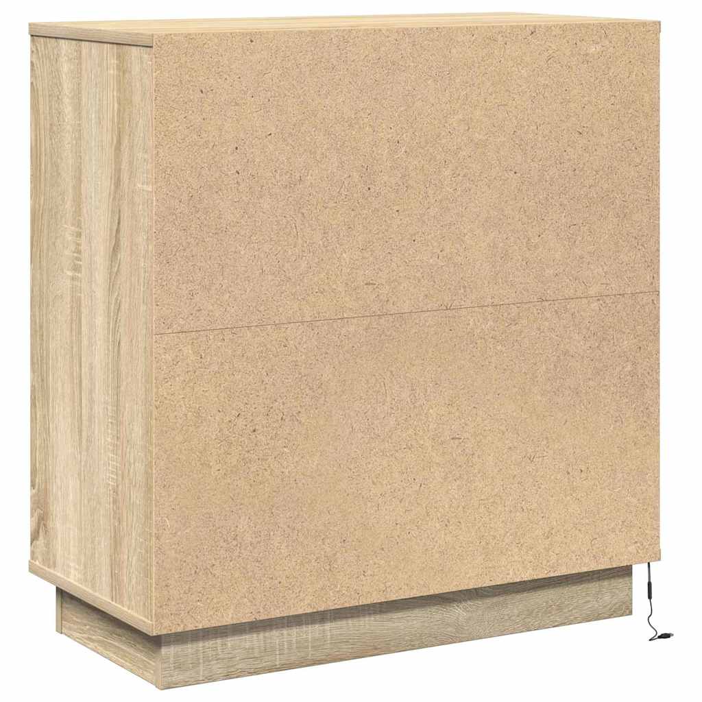 Noćni ormar Sonoma hrast 71 x 34,5 x 75 cm Konstruirano drvo