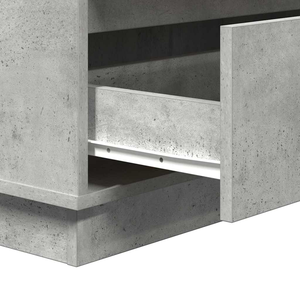 Noćni ormar Betonski sivi 71 x 34,5 x 75 cm Konstruirano drvo